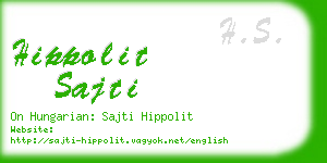 hippolit sajti business card